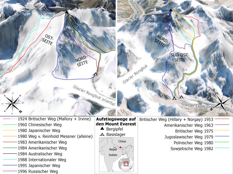 Datei:Mount Everest Aufstiegswege.jpg