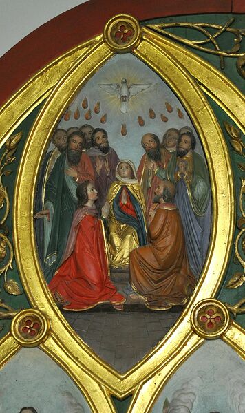 Datei:Pfingstwunder Taube Flammen.jpg