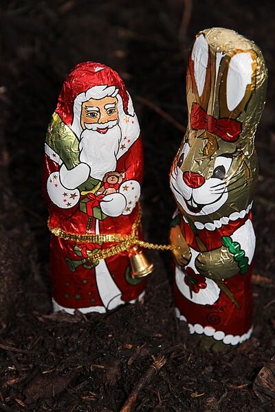 Datei:Schokolade Weihnachtsmann Osterhase.jpg